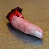 Scary Halloween Decorations Bloody Severed Finger, Halloween Spooky Realistic Bloody Severed Finger, Horror Bloody Finger Prank or Prop Bloody Severed Finger, Ideal Props for Halloween (Finger)