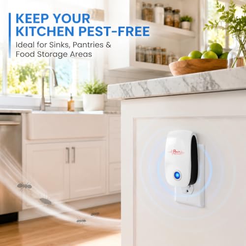 Image of 2026 Ultrasonic Pest Repellent Plug in Indoor 10Pack - Electronic Mouse Repellent Plug in,Sonic Rodent Deterrent for Mice,Roaches,Ants,Spiders - Summer Pest Control for Kitchen Pantry,Garage,Basement