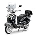 Produktbild Motorroller Easycruiser Chrome Edition 50ccm Euro 5 Retro Roller 45km/h (Schwarz)