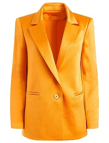 Blazer femme chic pour mariage et banquet élégant | Veste de tailleur habillée à revers en pointe