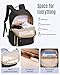 LIGHT FLIGHT Women's Laptop Backpack Fit for 15.6 Inch for Travel Work Business College, Large Capacity Stylish Bookbag with USB Port and Water-Resistant for Daily Use,Black
