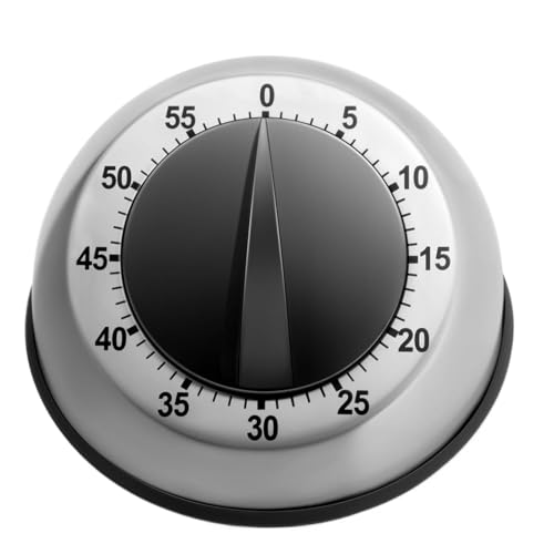Kitchen Timer | 60-Minute Wind-Up Chef Countdown Reminder With Loud Alarm, Mechanical Device | Cooking Time Management Tool For 