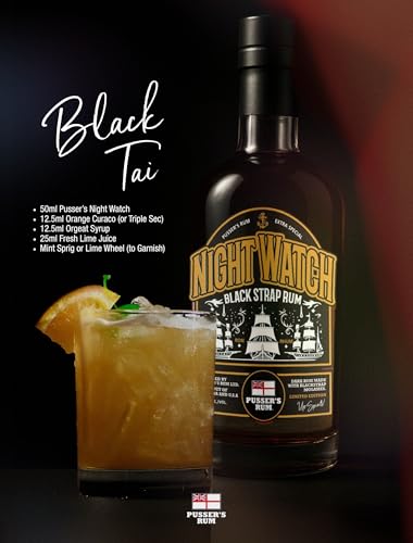 Pusser's Rum - Night Watch Black Strap Rum. Limited Edition. 40% ABV, 70cl - Image 4