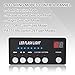 SMALLFATW Emergency Dash Strobe Light 80 LED Warning Hazard Flashing Light Bar Visor Interior Windshield Traffic Safety Lights for Volunteer Firefighter Vehicles Trucks (2x14 inch, Red/White)