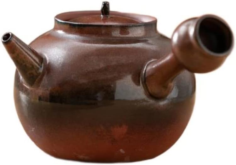 Tea Kettle Stovetop Colored Gold Engraving Soaking Teapot Red Kiln Variable Burning Tea Tea Set Household Craft Teapot Tea Pots for Stove Top Teapots (Color : B, Size : 700) (B 700) (A 700)