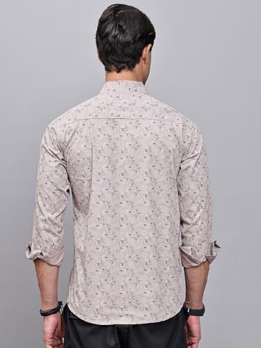 Image of Majestic Man Pure Cotton Slim Fit Printed Casual Shirt for Men