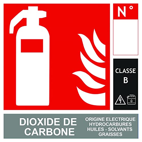 Panneau PVC 3mm Extincteur classe B - Wizelec Cover