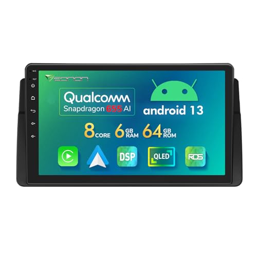 Eonon 6+64GB Android 13 Autoradio mit Bildschirm,9 Zoll GPS-Navi 2Din Radio für