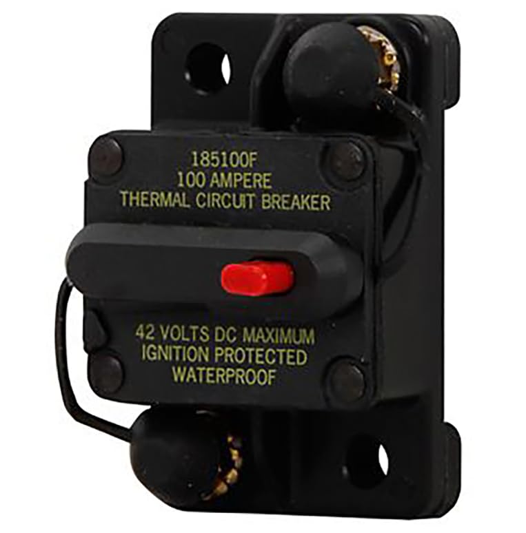 CB185-120, Circuit Breaker Thermal 1 Pole Push-to-Reset Panel Mount 120A