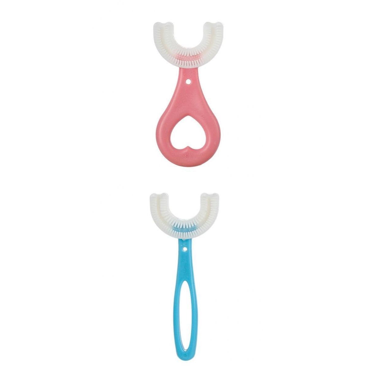 Enakshi® 2 Pieces Kids Teeth Cleaning Manual Brush U-Shape Oral Tooth Cleaning Tool|Health & Beauty | Oral Care | Electric Toothbrushes-image-10