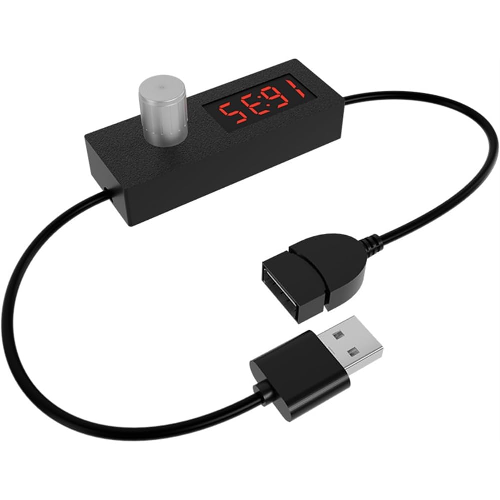 Bopfimer USB Timer Switch Cord Wire for Scheduled Power Disconnection 5 Minutes Through 24 Hours 55 Minutes