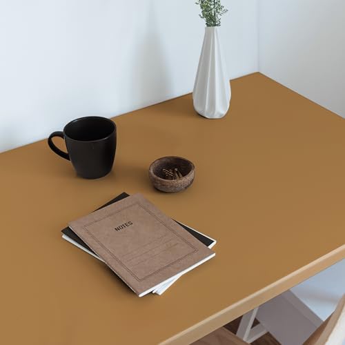 Papel pintado autoadhesivo naranja Wallfluent 100x50 cm para muebles de cocina 4