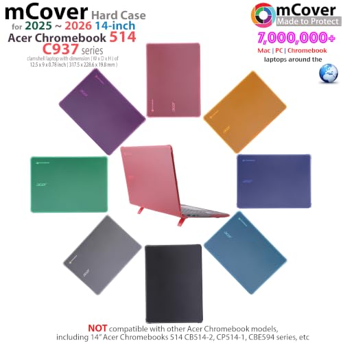 mCover Hard Case for 14" Acer Chromebook 514 C937 Series Clamshell Laptop (2025+, NOT Compatible with Any Other Acer Models) - Pink by mCover - Used condition - Image 2