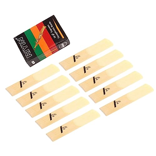 10pcs/set Professional Saxophone Reed Set Bb Tone with Strength 1.5-4.0