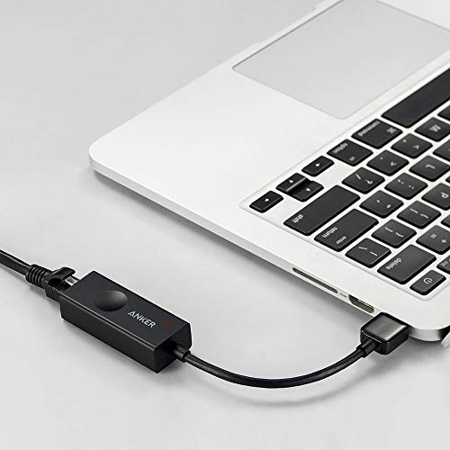 Anker USB 3.0 to RJ45 Gigabit Ethernet Adapter Supporting 10/100/1000 bit Ethernet, Compatible with MacBook Pro 2015, MacBook Air 2017, and More
