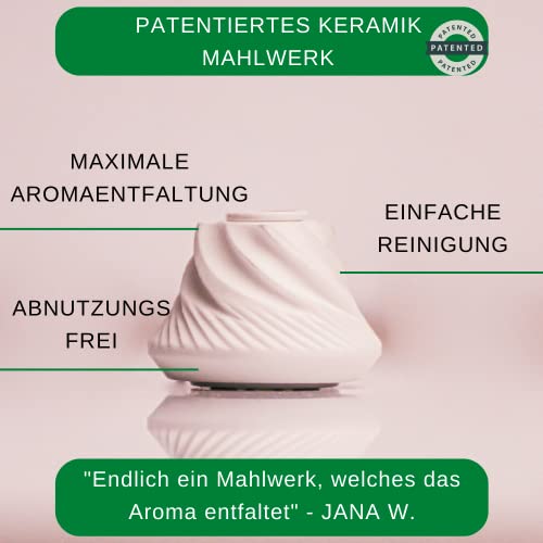 Pfeffermühle groß Thiru Profi Set aus Buche mit keramischem Mahlwerk