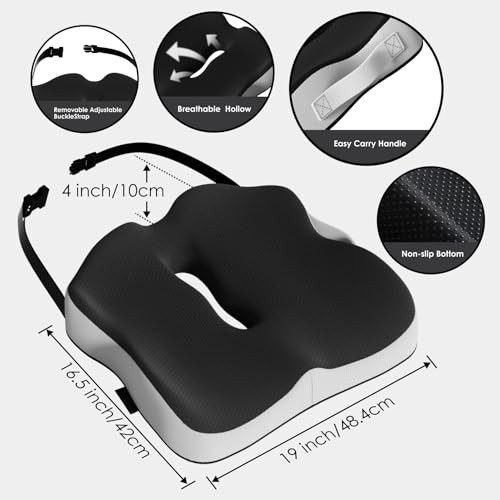 ModReve Memory Foam Seat Cushion for Truck Driver, Long Driving, Sciatica by ModReve - Used condition - Image 2