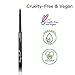 Ready to Shine Black Eternity All Natural Waterproof Eyeliner Pencil with Built-in Sharpener, Easy Glide Skin Care Formula, Moisturizing Jojoba Oil & Vitamin E