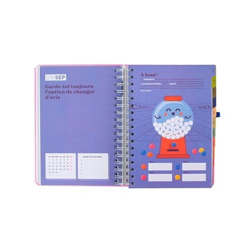 Agenda Mr. Wonderful 2026-27 journalier planificateur daté avec pages de notes - 6