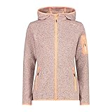  CMP Damen Zip Hoodie Jacke, Sunrise-Bianco, 48