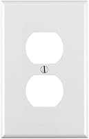 Vista 10 de Leviton Placa de pared de nailon Midway de 1 gang, 1 dúplex, tamaño Midway, 1 paquete, PJ8-E, negro