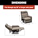 Thomas Payne Signature Heritage Series Driftwood RV Theater Seating Left Arm Recliner with Manual Recline, High-Density Foam Cushioning - 2024044097