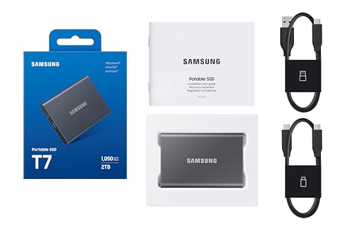 SSD externo SAMSUNG SSD T7 MU-PC1T0H/AM, 1 TB, azul glide