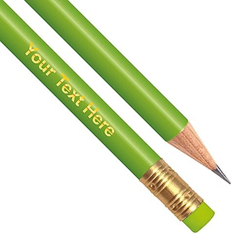 1 x Personalised Create Upload Your Own Wording HB Graphite Childrens Pupils Colleagues Gift Pencils Primary Teaching Services (Dark Blue)