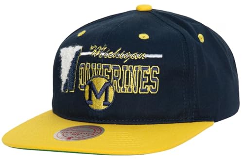 Michigan Wolverines Varsity Letter Gorra Snapback Azul
