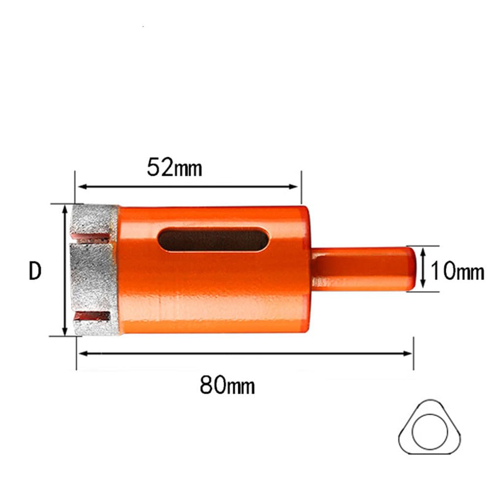 Sierra perforadora para baldosas de mármol de 6 mm a 100 mm Broca con núcleo de diamante para mármol Granito Ladrillo Azulejo Cerámica Perforación de hormigón, 100 mm