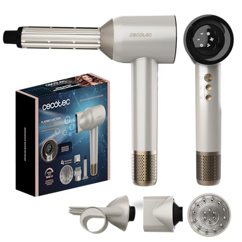 Imagen de Cecotec Secador de Pelo Motor Brushless y Tecnología de Plasma DryGlam Waves Champagne