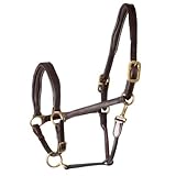 lederhalfter mit gravurplatte missing WALDHAUSEN Lederhalfter Finesse II, braun, WB, braun/messing, Warmblut