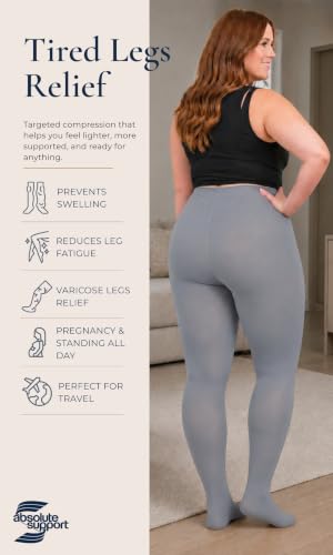 Image of Compression Pantyhose for Women 20-30mmHg - Varicose Veins and Swelling - A204