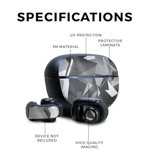 Image of Glossy Glitter Skin Compatible with Bose Ultra Open Earbuds - Mono Camo - Premium 3M Vinyl Protective Wrap Decal Cover - Easy to Apply | Crafted in The USA by MightySkins