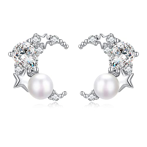 Boucles d'oreilles de lune et de perles : le cadeau idéal pour elle