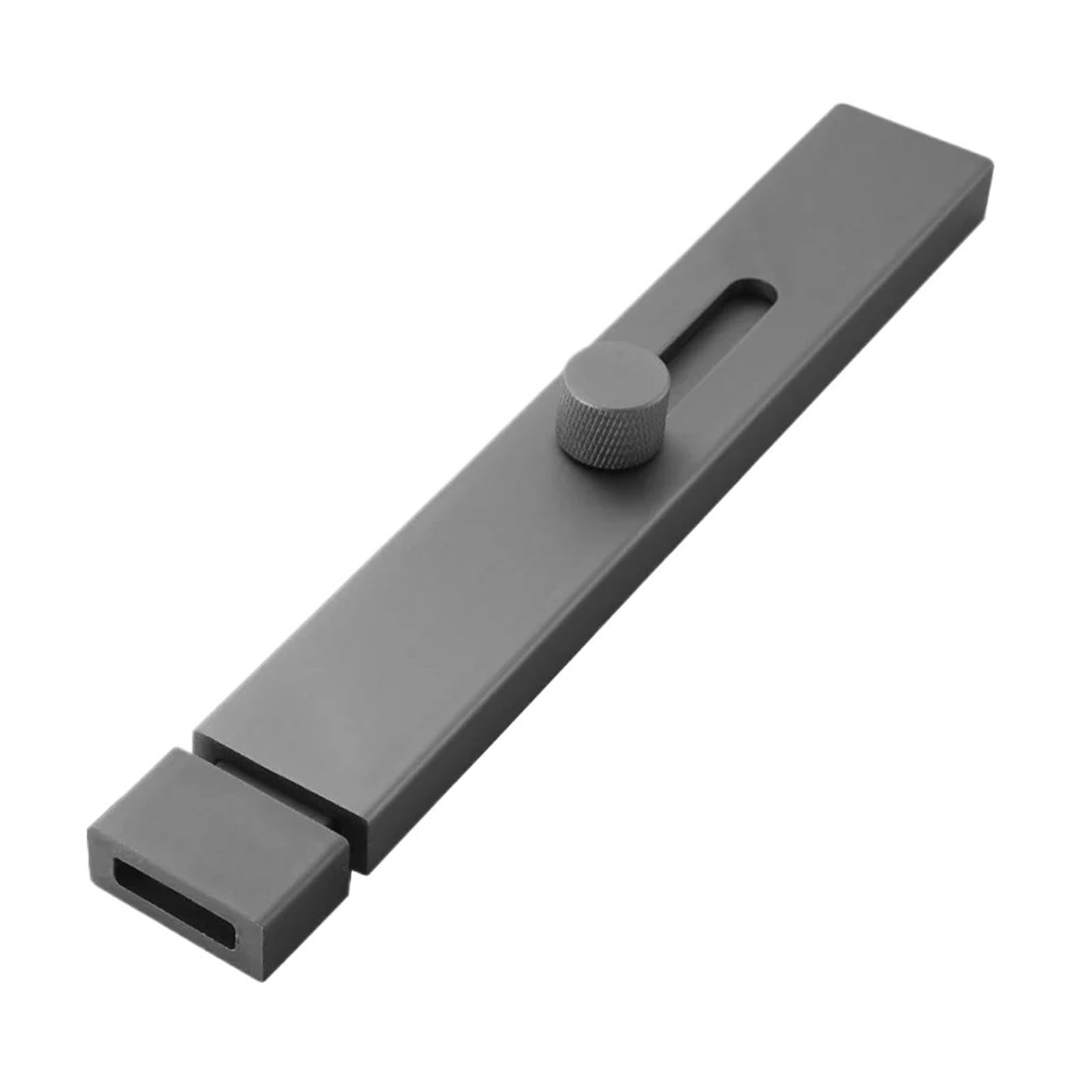 Gate Bolt Door Lock Latch Punch-Free Bolt Sliding Bolts Anti-Theft Security Aluminum Alloy Toilet Gate Hardware(Gray 200mm)
