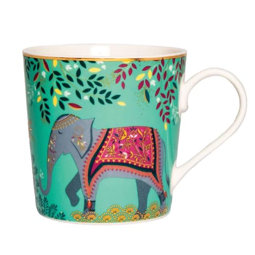 Mug Portmeirion Sara Miller India 12Oz Elephant Green miniatura 2