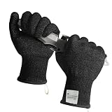 Schwer 2 Pairs ANSI A7 Cut Resistant Gloves, Mandoline Glove for Kitchen, Breathable & Comfortable, Food Grade Cutting Gloves for Meat Cutting, Fish Processing, Carving, and Shelling, PR1509, M