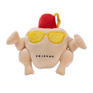 Turkey Head Plush Dog Toy | Soft Cute Squeaky Toy for All Dogs | Stuffed Animal Dog Toys with Squeaker for Added Fun from Friends Thanksgiving Episode 8 Inch