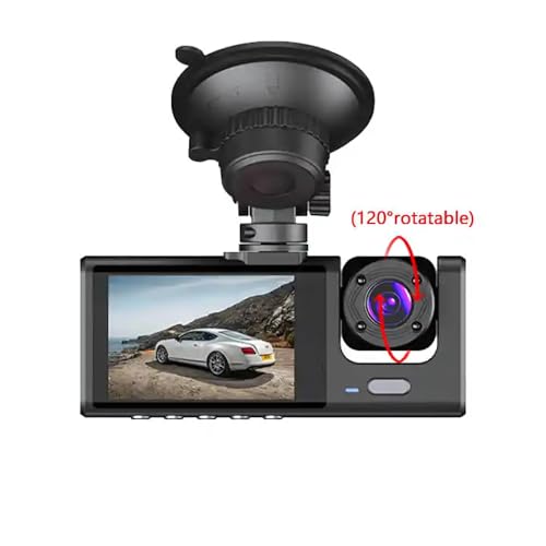 Image of Maizic Smarthome Navic X3 4K 3 Channel Dash Cam WiFi Built-in G-Sensor, 1296P+1080P+1080P Front and Rear Inside Loop Recording, Triple Car Dash Camera, IR Night View, 24H Parking Monitor