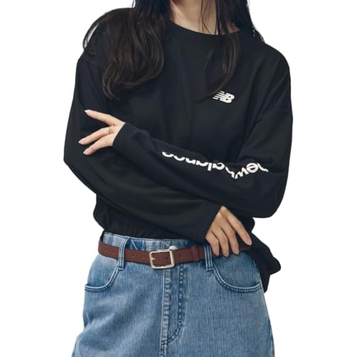 new balance(ニューバランス) THE CITY 長袖 機能 Tシャツ ファンクションロングスリーブTシャツ スポーツウェア レディース L レディス ブラック
