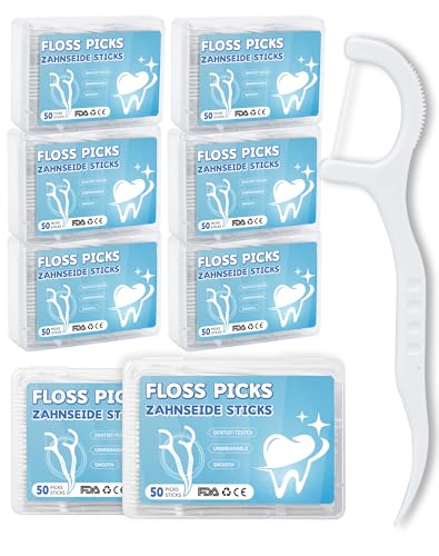 400x Hilo dental con mango Arcos dentales seda dental 8 Cajas palillos de hilo dental floss Para Limpieza de dientes
