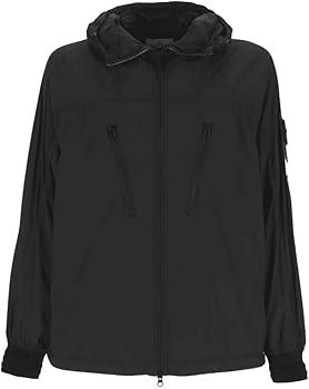 Stone Island Skin Touch Nylon-TC Hooded Black Jacket XXL Black