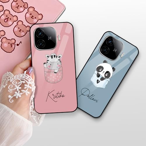 Image of COLORflow Back Cover Compatible with iQOO Neo 10R 5G | Cute Pocket Cartoons Color Customized | Shockproof TPU Bumper with Camera Protection Back Cover Compatible with iQOO Neo 10R 5G