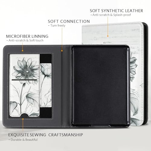 Image of CoBak Case with Stand for 6.8 inch E-Book Reader -Cover with Auto Sleep Wake,Card Slot,Hand Strap Feature - Fits 11th Generation（not Compatible with Meebook /KoBo）