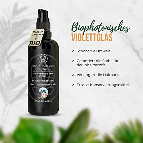 EINFÜHRUNGSPREIS BIO Hyaluron Creme Gesicht •100 ml• Hyaluron + innovativer Pflanzenölkomplex -Natürliche & nachhaltige… - Image 8
