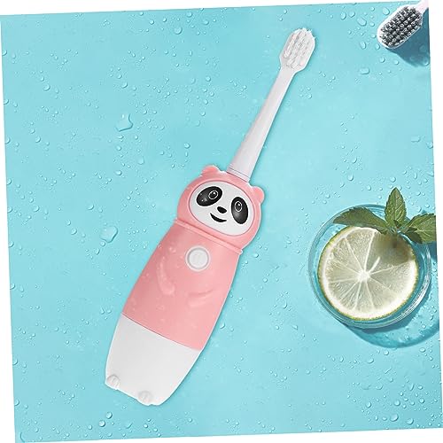1 Satz Elektrische Zahnbürste Für Elektrische Zahnbürsten Für Kinderzahnbürste Elektrisch Zahnbürste Panda Elektrische Zahnbürste Babysnacks Kaubar Pp Rosa Healeved – Bild 7