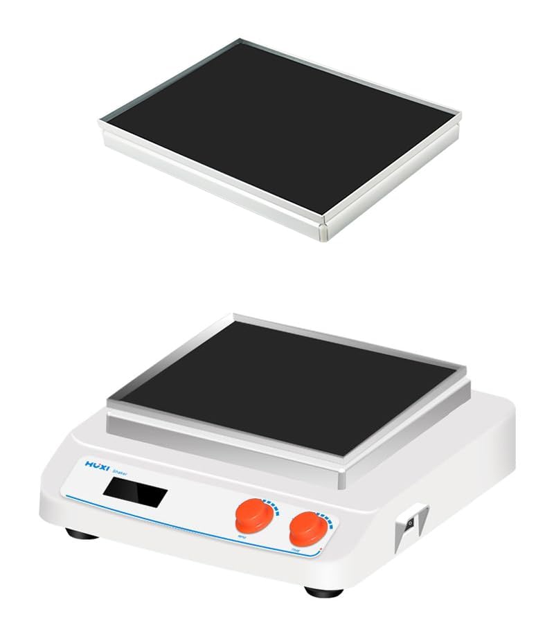 Shaking Table Rock up and Down Lab Shaker Rocking Device Shaking Instrument with Universal Tray Speed Range 10 to 80rpm Shaking Mode UP and Down