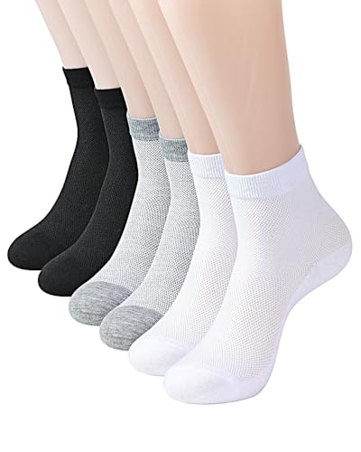 Image of Women's Thin Cool Socks, Comfort Breathable Lightweight Ankle Socks