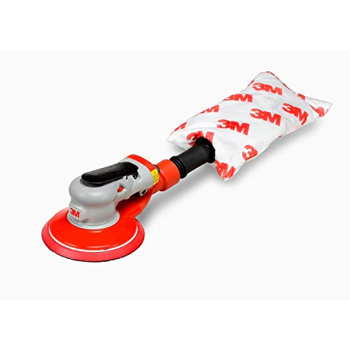 3M Random Orbital Sander - Elite Series 28510, Air-Powered, Self-Generated Vacuum, 6 Inch, 5/16' Orbit